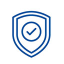 Icon of a pentagon with check mark inside